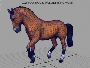dressage horse 3D Model