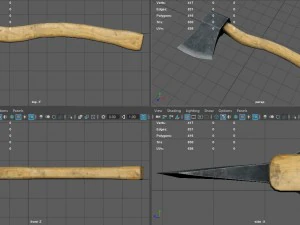 realistic axe 3D Model