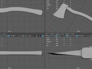 realistic axe 3D Model