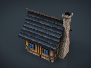 medieval town house 1 3D-Modell