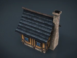 medieval town house 1 3D Model
