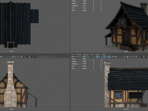 medieval town house 1 3D Model