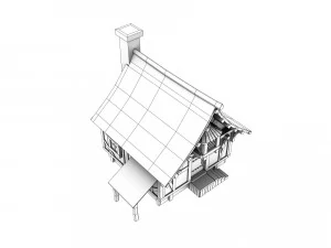 medieval town house 1 3D Model