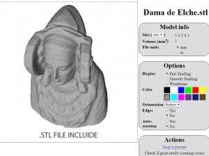 dama de elche 3D Model