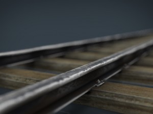railway track Modelo 3D