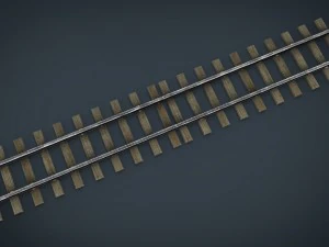 railway track 3D Model