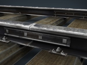 railway track Model 3D