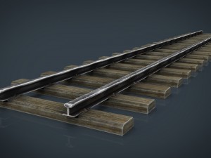 railway track Model 3D
