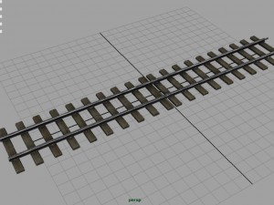 railway track Model 3D