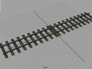 railway track 3D Model