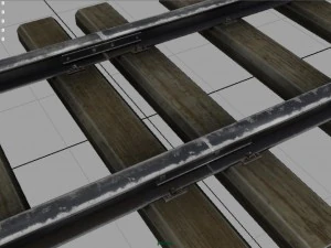 railway track 3D Model