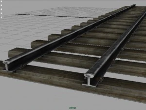railway track 3D Model
