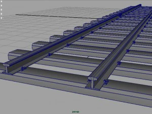 railway track 3D Model