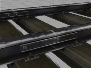 railway track 3D Model