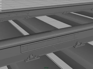railway track 3D Model