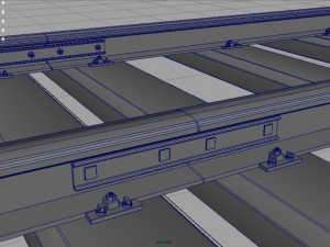 railway track Model 3D