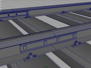 railway track 3D Model