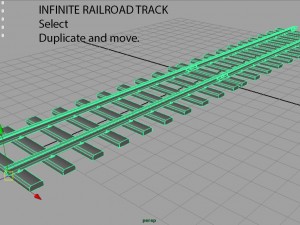 railway track Model 3D