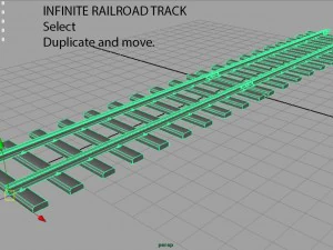 railway track 3D Model