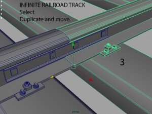 railway track Model 3D