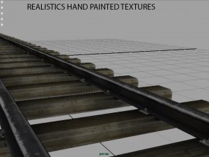 railway track 3D Model