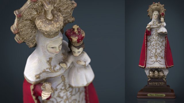 virgen de covadonga Modello 3D .c4d .max .obj .3ds .fbx .stl .blend 