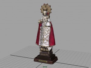 virgen de covadonga Modello 3D