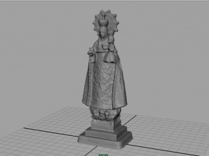 virgen de covadonga Modello 3D