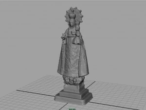 virgen de covadonga 3D Model