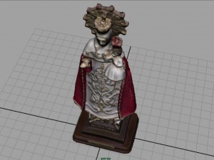 virgen de covadonga Modello 3D