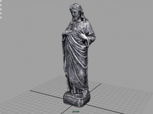 stone sacred heart of jesus 3D Model