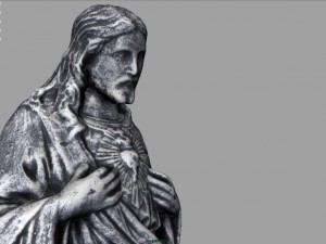stone sacred heart of jesus 3D Model