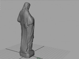 stone sacred heart of jesus 3D Model