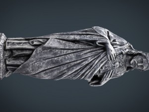 stone sacred heart of jesus 3D Model