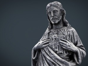 stone sacred heart of jesus 3D Model