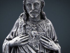 stone sacred heart of jesus 3D Model