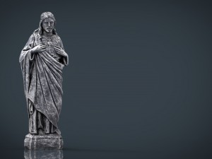 stone sacred heart of jesus 3D Model