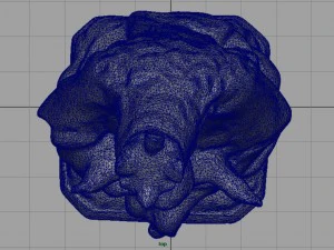 stone virgin mary with baby jesus 3D Model