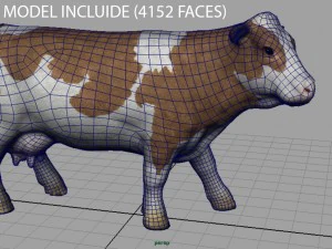 cow 2 3D Model