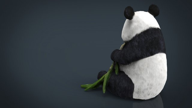 panda 3D Model in Bear 3DExport