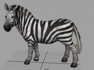 zebra Modelo 3D