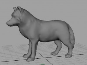 artic wolf Modelo 3D
