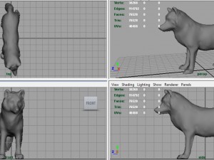 artic wolf Modelo 3D