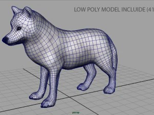 artic wolf 3D Model