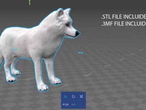 artic wolf Modelo 3D