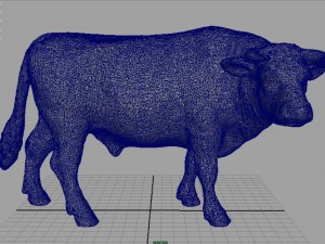 holstein bull 3D Model