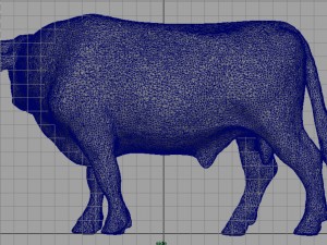 holstein bull 3D Model