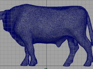 holstein bull 3D Model