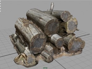 wooden logs 3D 모델
