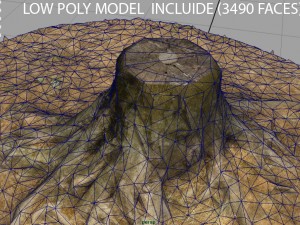 tree stump 2 3D Model
